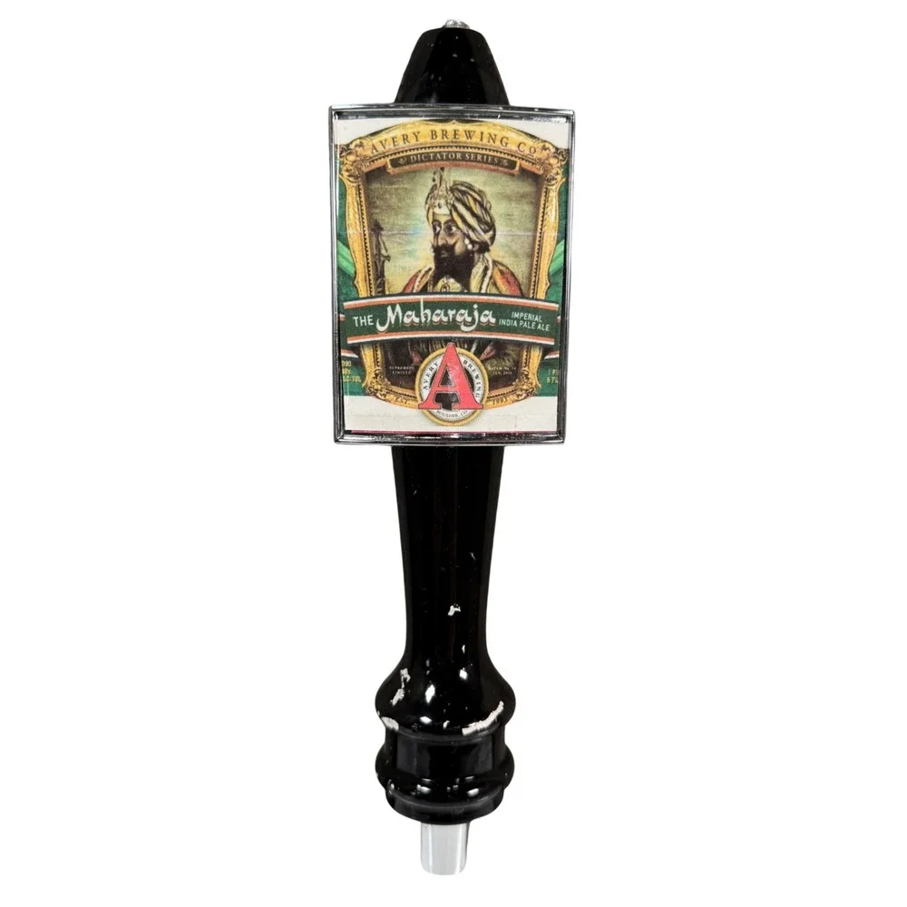 Avery Brewing Co The Maharaja Imperial IPA Beer Tap Handle Black Dictator Series